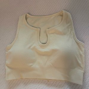 Sports/tank top cream white